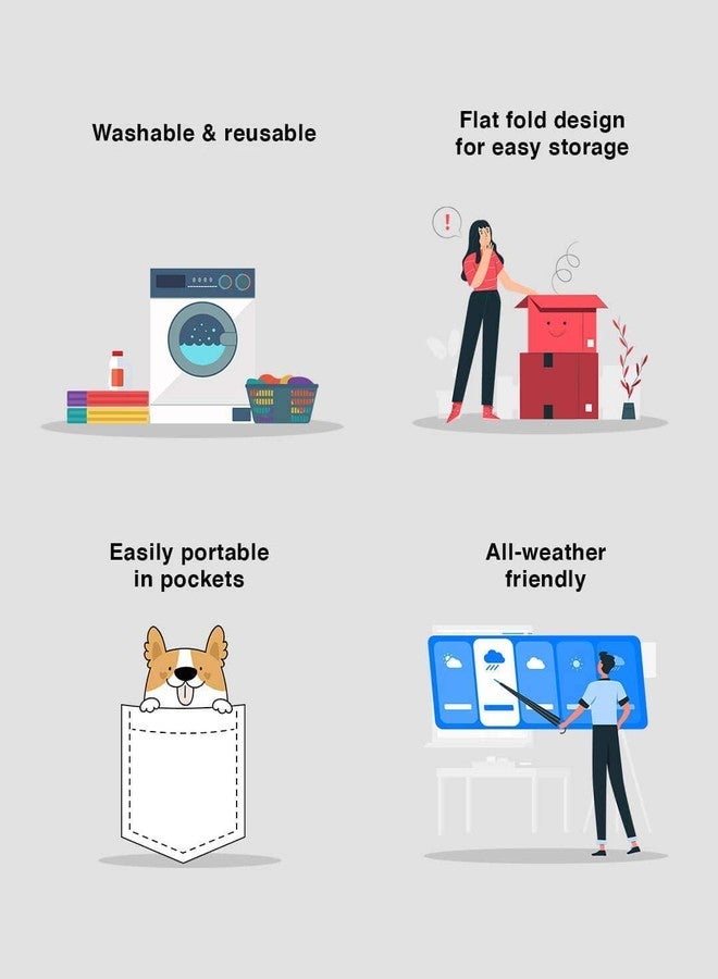 اكستور كمامة قطنية قابلة لإعادة الاستخدام من إكستوري (أحمر، أخضر، أزرق، أبيض، وأسود، بدون صمام، 6 قطع) للجنسين - Image 3