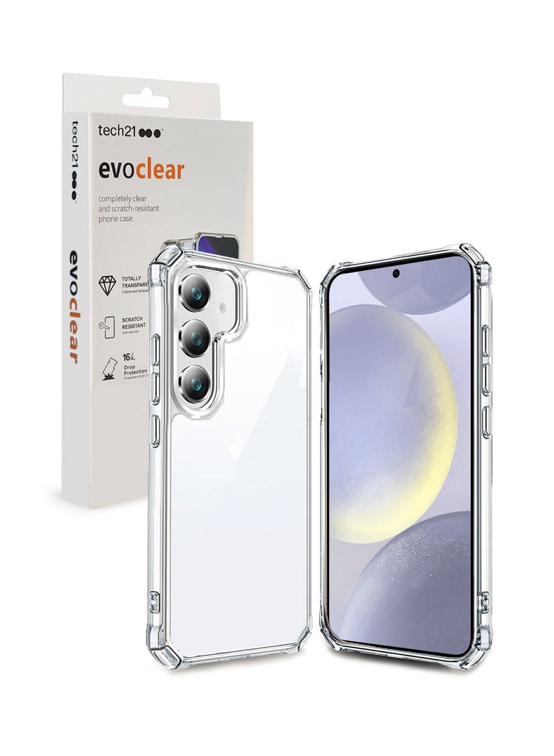 Wtech Tech21 Premium Protection Series Evoclear Scratch-Resistant And Built-In Dust-Proof Case Cover For Samsung Galaxy S24+ / S24 Plus 5G 2024 Clear  - Image 1