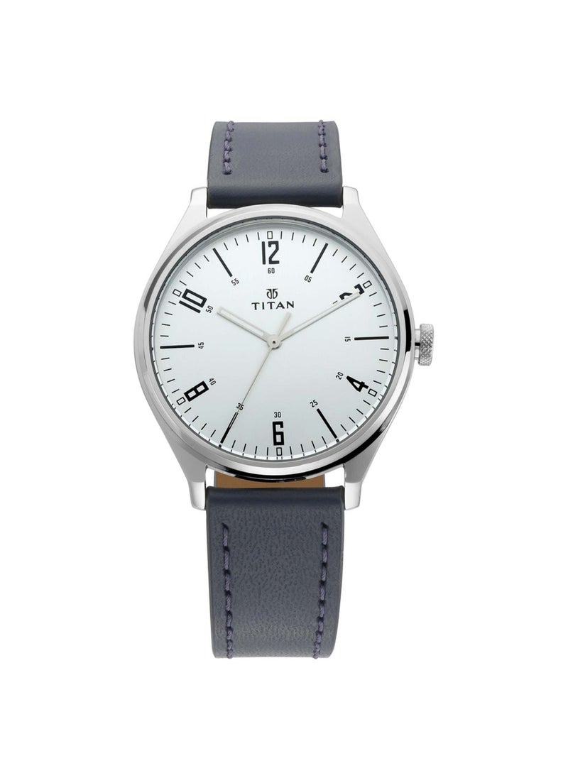 TITAN Men's Quartz Watch with Analog Display and Leather Bracelet 1802SL02  - Image 1