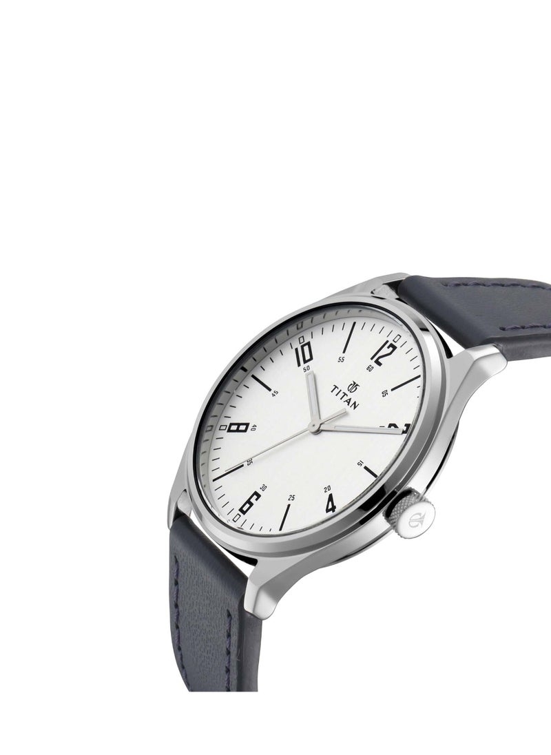 TITAN Men's Quartz Watch with Analog Display and Leather Bracelet 1802SL02  - Image 2