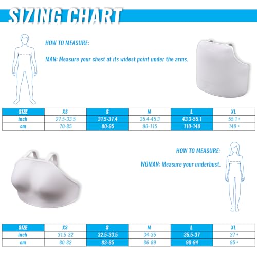 FEFOSAEP Fencing Chest Protector - Double Soft-Layer Chest Guard for Women - FIE Certificate Plastic Breast Protector - Fencing Gear for Foil Epee Sabre (Women,XS) - Image 5