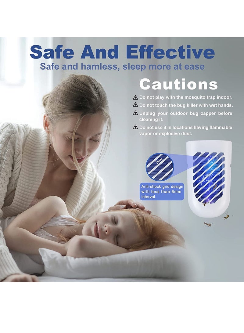 KASTWAVE Electronic Fly Bug Zapper, Fly and Insect Killer, Mosquito, Moth, Wasp, Fruit fly catchers for the home indoor plug in, Powerful Fly Zapper with UV Light - Image 3