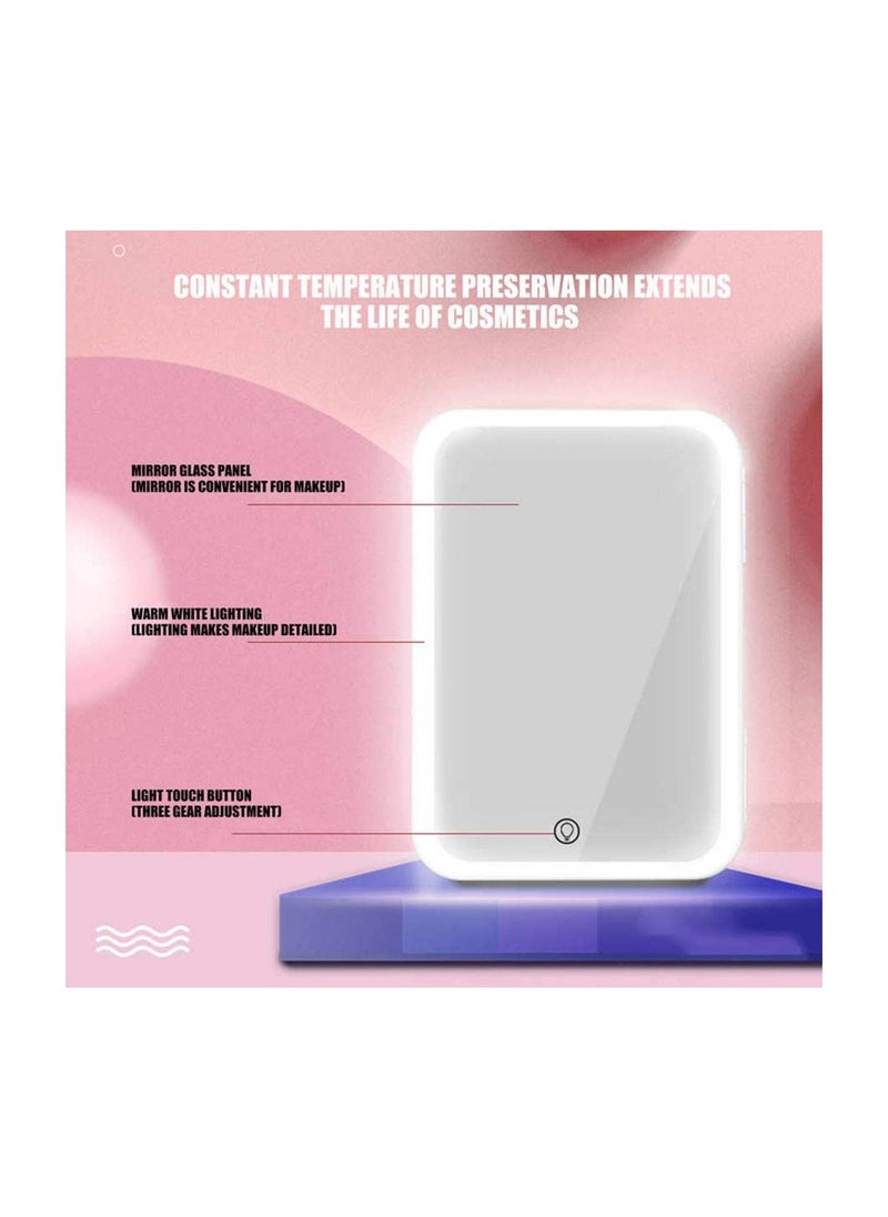 Cool Baby COOLBABY Mini Fridge for Skin Care 8L Cosmetic Refrigerator Skincare Fridge Makeup Fridge Glass Panel And Led Lighting  - Image 3