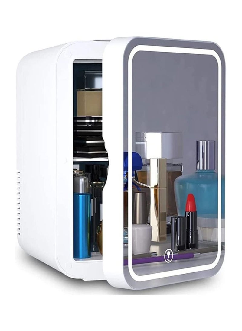 Cool Baby COOLBABY Mini Fridge for Skin Care 8L Cosmetic Refrigerator Skincare Fridge Makeup Fridge Glass Panel And Led Lighting  - Image 1
