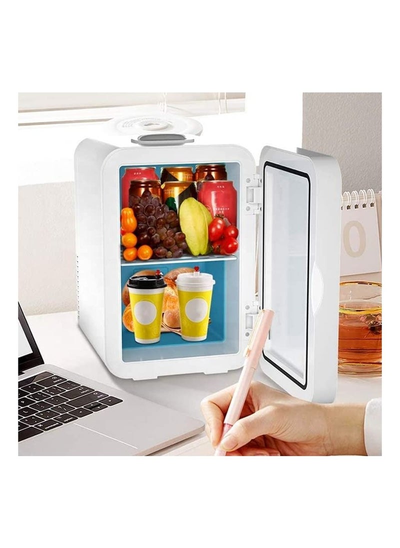 Cool Baby COOLBABY Mini Fridge for Skin Care 8L Cosmetic Refrigerator Skincare Fridge Makeup Fridge Glass Panel And Led Lighting  - Image 2
