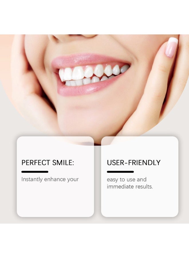 Feimuko Full Denture Set - Cosmetic False Teeth Veneers for Smile Makeover, Comfortable Fit Decorative Teeth Covers, Instantly Improve Smile Appearance - Image 2