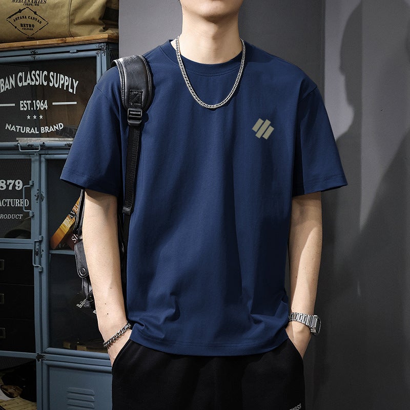 T-Shirt Men'S Summer Japanese Style Loose Cotton Printed T-Shirt Heavyweight 200G New Casual Short-Sleeved Trendy Ins - Image 4