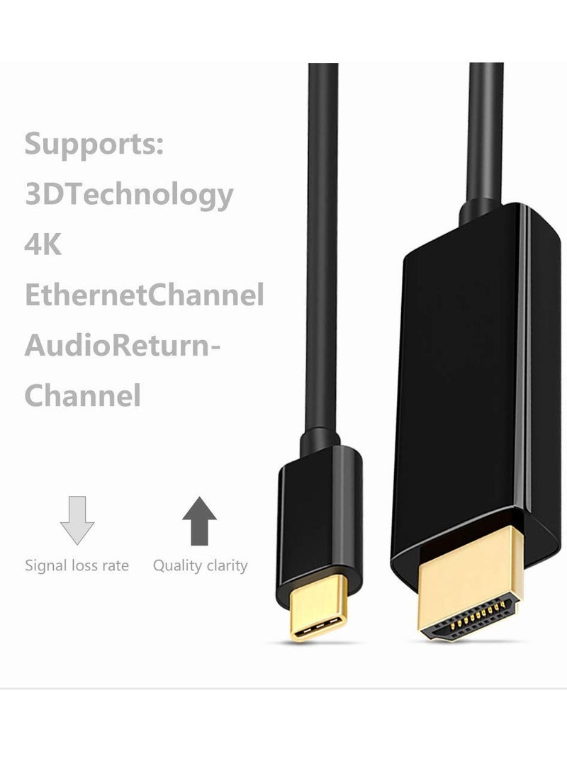 USB C to HDMI Cable, 6.6ft – 4K 60Hz, Plug-and-Play, Ultra-Durable, for Laptops, Tablets, and Smartphones  - Image 2