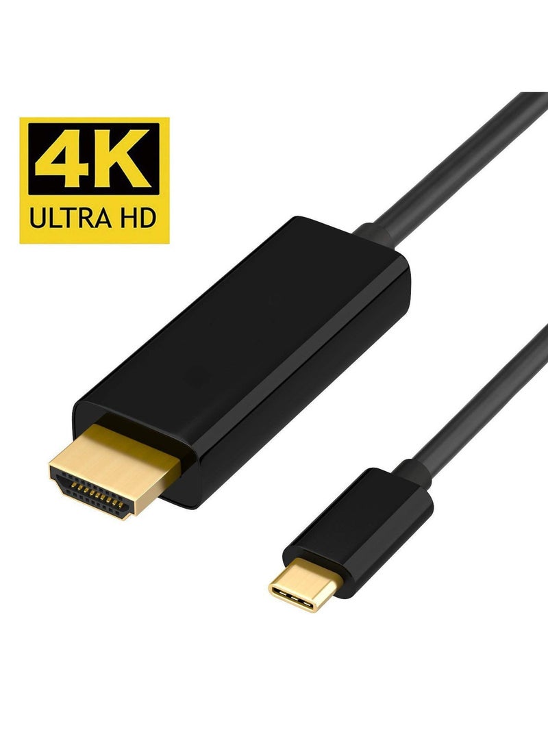 USB C to HDMI Cable, 6.6ft – 4K 60Hz, Plug-and-Play, Ultra-Durable, for Laptops, Tablets, and Smartphones  - Image 1