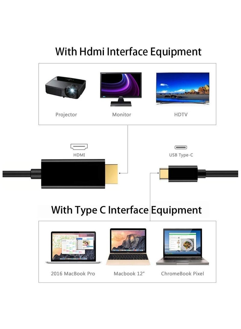 USB C to HDMI Cable, 6.6ft – 4K 60Hz, Plug-and-Play, Ultra-Durable, for Laptops, Tablets, and Smartphones  - Image 5