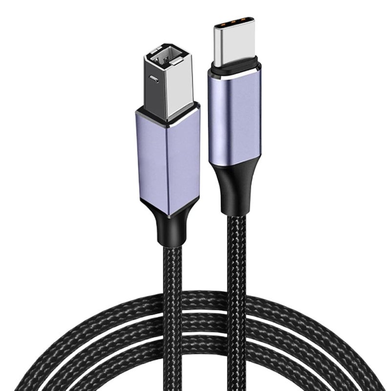 كابل طابعة متعدد الاستخدامات للهواتف والأجهزة اللوحية من نوع C 2.0 إلى USB، للاتصال السريع والسهل - Image 1