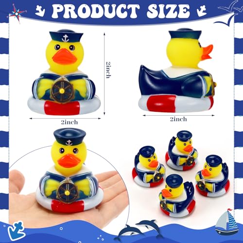 Jerify Cruise Ships Rubber Ducks 2 Inch Nautical Sailing Rubber Cruise Ship Ducks Bulk for Party Gift Bath Carnival Pool24 Pcs - Image 5