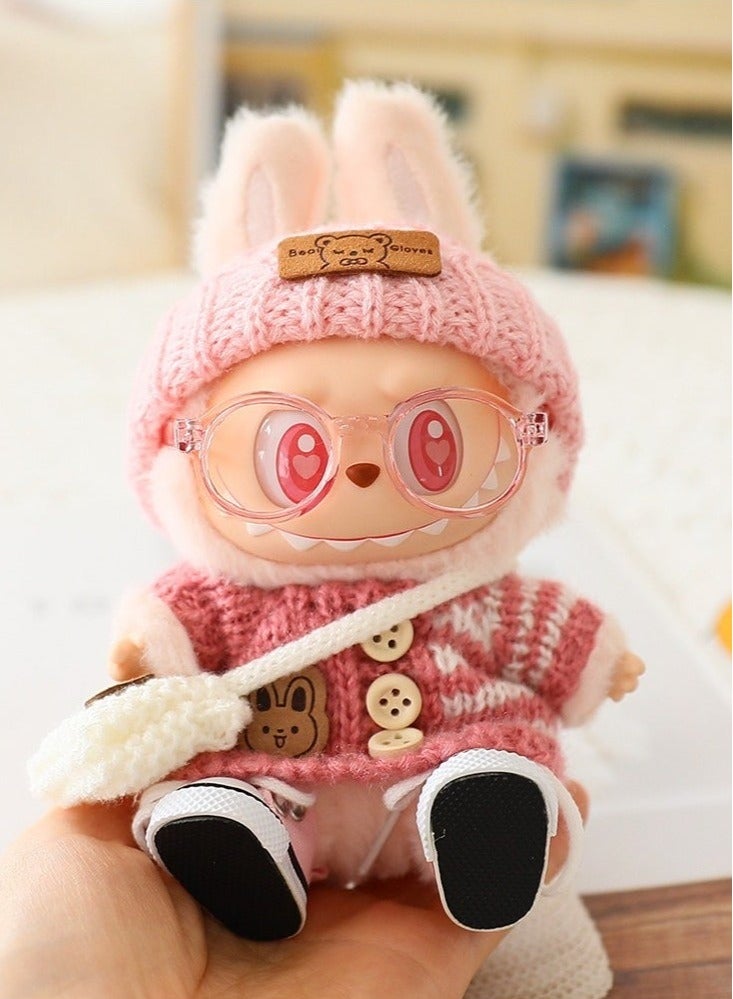 LABUBU La-Bubu Doll Clothes – Pullover Outfits for 17cm La-Bubu & Other Plush Dolls  - Image 1