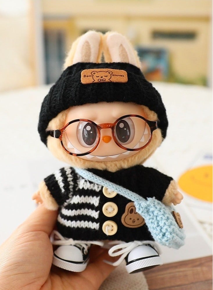 LABUBU La-Bubu Doll Clothes – Pullover Outfits for 17cm La-Bubu & Other Plush Dolls  - Image 5