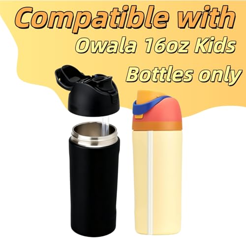 MaiTianna 6pcs Replacement Straws Compatible with Owala Freesip Water Bottle 16oz,Plastic Straws Reusable with Cleaning Brush,BPA-FREE Dishwasher Safe Straw Accessories for 16oz Owala Cup - Image 5