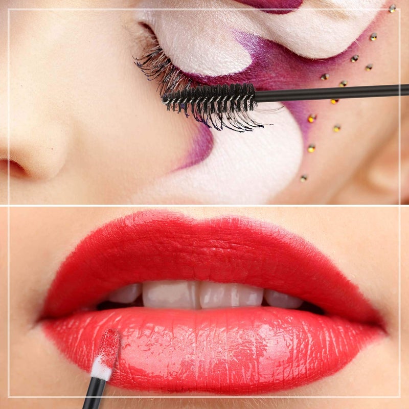 NESA® Disposable Makeup Brush Set (50 Lip and Gloss Brush+50 Mascara Eyelash Wands Brush-100 Pcs) - Image 4