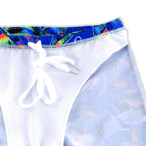 SINOLY Boys Two Piece Rash Guard Swimsuits Kids Short Sleeve Sunsuit Swimwear Sets Green Shark 7T - Image 2