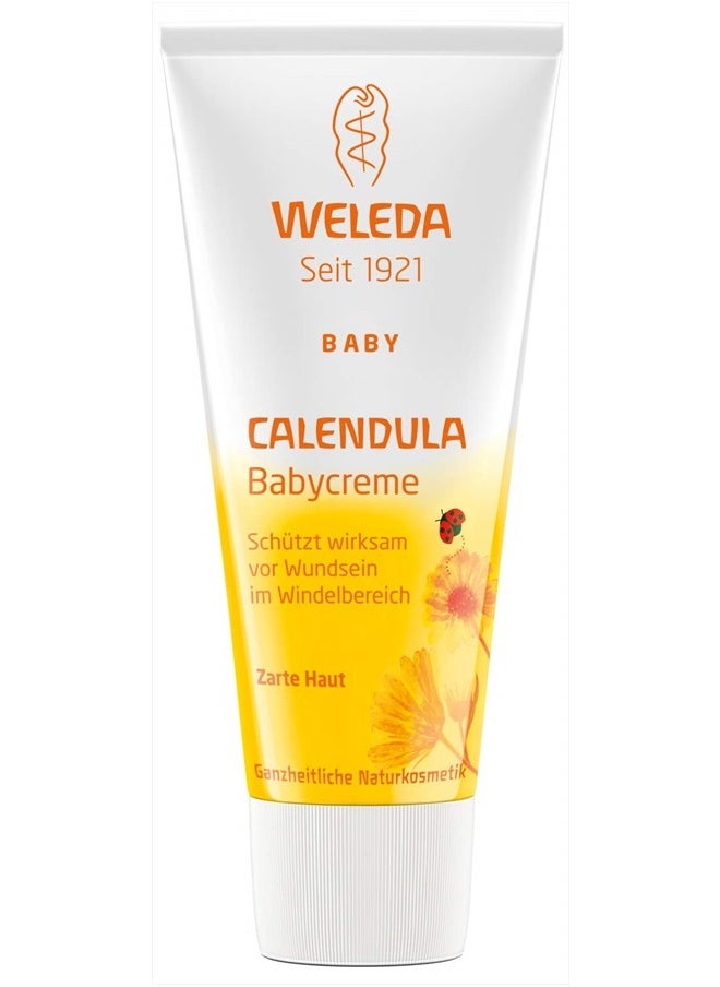 Weleda WELEDA Calendula Baby Cream - Protects Sensitive Baby Skin Against Soreness - The Ideal Care for The Diaper Area - Cares Gently & soothes Skin - Promotes Skin Regeneration - 75 ml  - Image 1