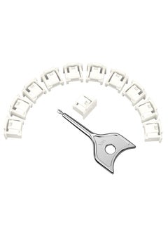 SYOSI 12 قطعة قفل منفذ RJ45 بمفتاح واحد، ومانع غبار RJ45 وواقي المنفذ، وغطاء غطاء غبار إيثرنت لأجهزة المنفذ الأنثوي، متوافق مع أجهزة منفذ RJ45، أبيض  - Image 1