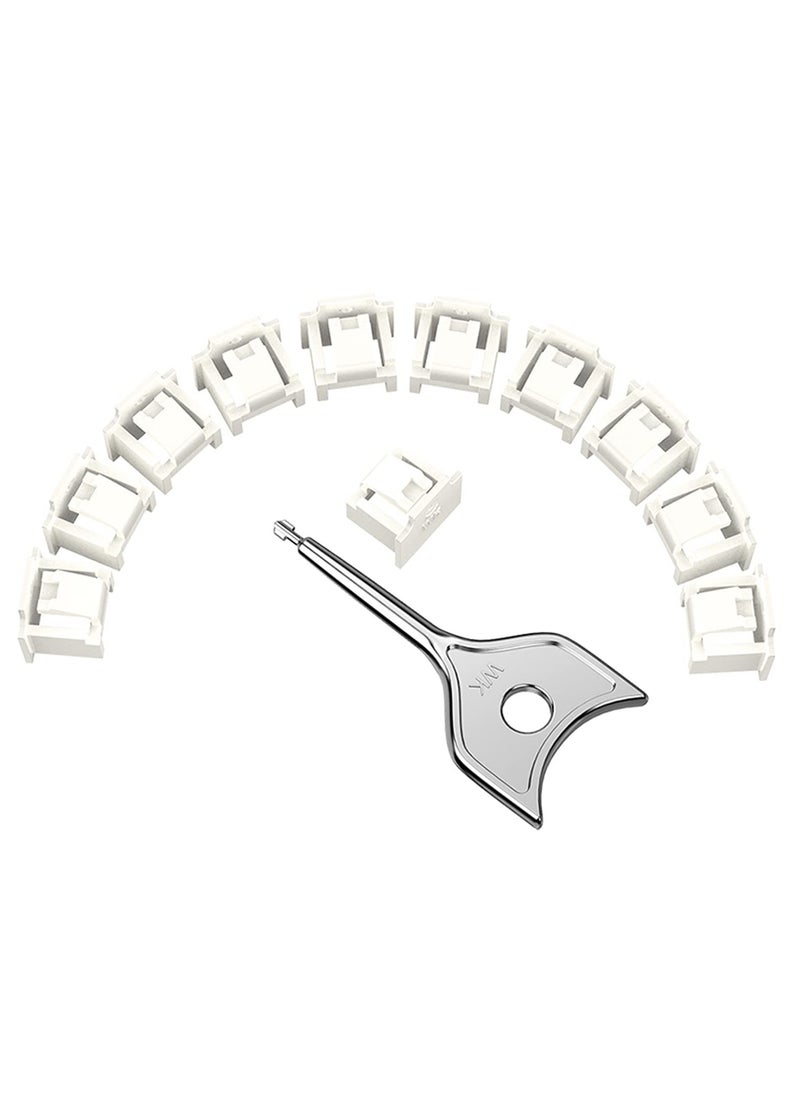 SYOSI - 12 قطعة قفل منفذ RJ45 بمفتاح واحد، ومانع غبار RJ45 وواقي المنفذ، وغطاء غطاء غبار إيثرنت لأجهزة المنفذ الأنثوي، متوافق مع أجهزة منفذ RJ45، أبيض - Image 1