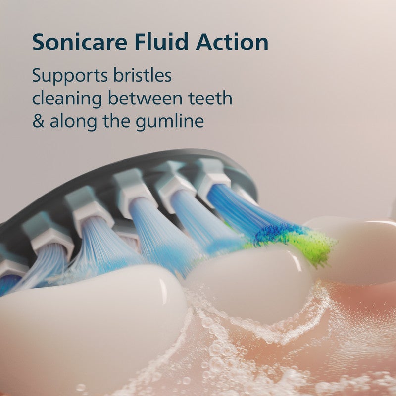 PHILIPS SONICARE 5500 Series Electric Toothbrush - Next-Generation Sonicare Technology, Pressure Sensor, 2 Brushing Settings, SmarTimer, BrushPacer, 21-day Runtime, Navy Blue, Model HX7113/04, UAE Certified - Image 3