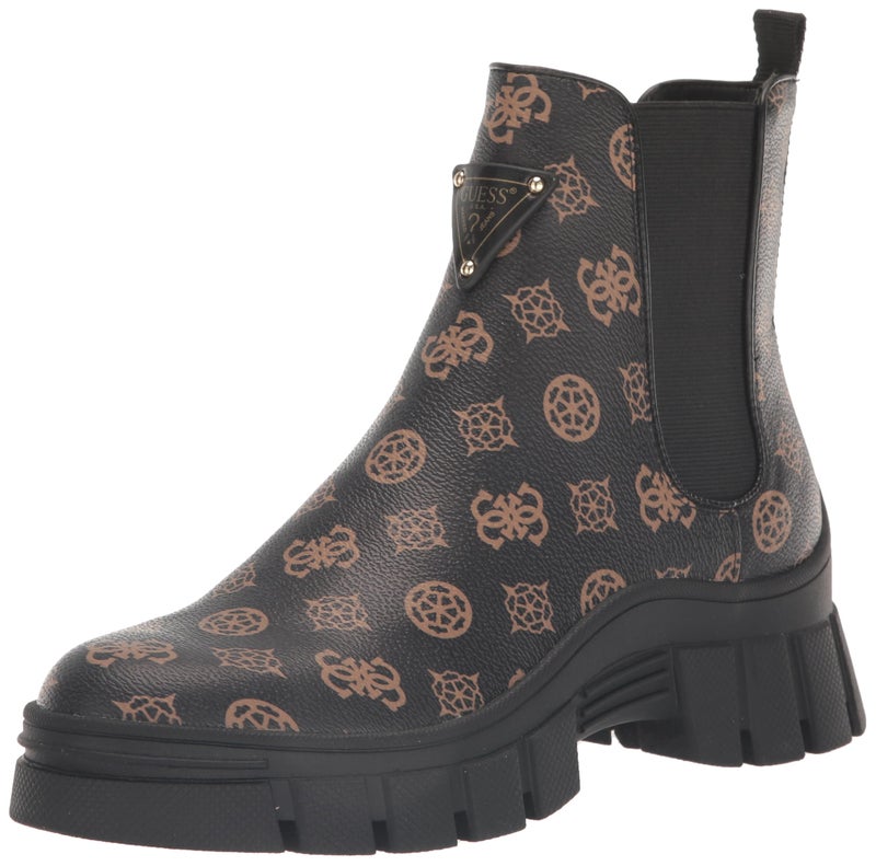 GUESS Women's Hestia Boot, Brown/Black 210, 9 - Image 1