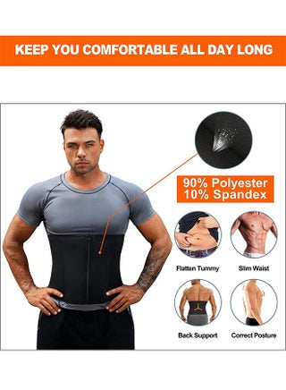 High Waist Shapewear Girdle for Men Protect Waist Shaping Belt Tummy Control Shapewear Sport Workout Slimming Body Shaper Bands (L) - view 5