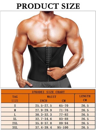 High Waist Shapewear Girdle for Men Protect Waist Shaping Belt Tummy Control Shapewear Sport Workout Slimming Body Shaper Bands (L) - view 4