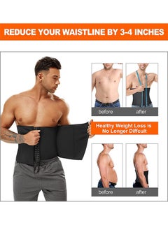 Lemon High Waist Shapewear Girdle for Men Protect Waist Shaping Belt Tummy Control Shapewear Sport Workout Slimming Body Shaper Bands (L)  - Image 2