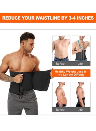 High Waist Shapewear Girdle for Men Protect Waist Shaping Belt Tummy Control Shapewear Sport Workout Slimming Body Shaper Bands (L) - view 2