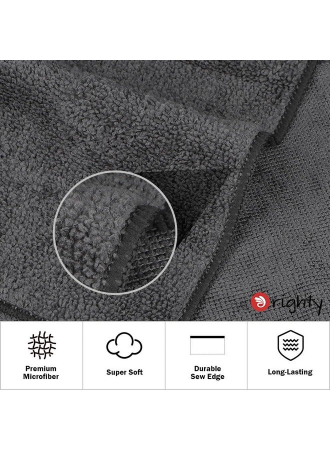 Orighty 6-Pack Grey Hand Towels - Quick Drying & Absorbent Microfiber Gym Towels 16x28 inches - Lightweight & Thin Grey Yoga Towel - Multi-Purpose Camping Towel for SPA, Hotel & Bathroom - Image 2