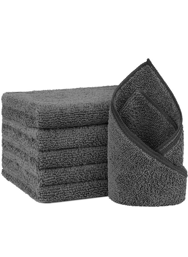Orighty 6-Pack Grey Hand Towels - Quick Drying & Absorbent Microfiber Gym Towels 16x28 inches - Lightweight & Thin Grey Yoga Towel - Multi-Purpose Camping Towel for SPA, Hotel & Bathroom - Image 1