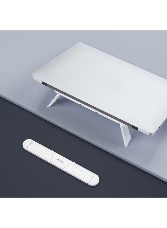 BURAQ Oatsbasf 03362 Laptop Cooling Stand Desktop Portable Suspended Vertical Stand(White)  - Image 2
