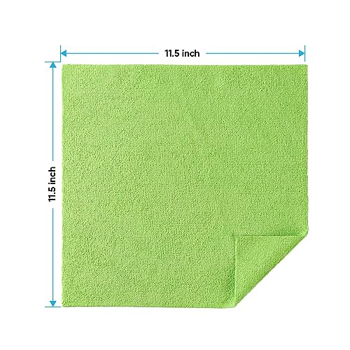 HOMEXCEL Showstopper HOMEXCEL Microfiber Cleaning Cloths 100 Pack,Highly Absorbent Cleaning Towels,Lint Free & Scratch-Free Cleaning Rags for House,Kitchen & Car,Multi-Color Microfiber Towels 11.5x11.5 inch - Image 2
