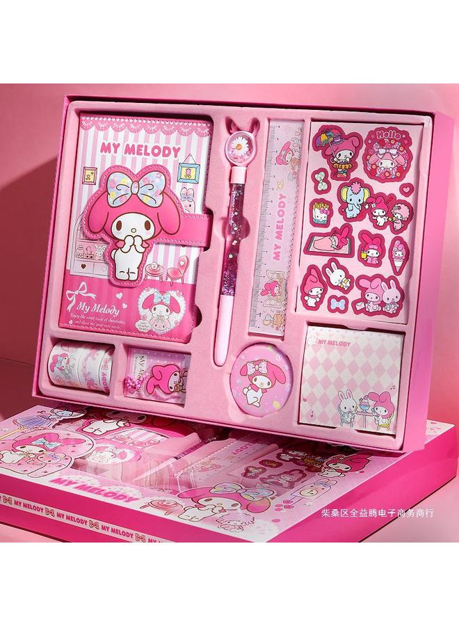 Bluejw Sanrio Melody Hand Account Book Suit Kulomi Hand Account Gift Box Children Girls Primary School Students Toys Girls Can - Image 4