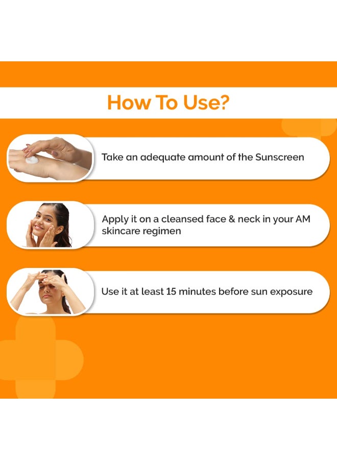 THE derma Co واقي شمس مصغر للمسام I مع SPF 50 و PA++++، مع النياسيناميد، 50 جرام - Image 3