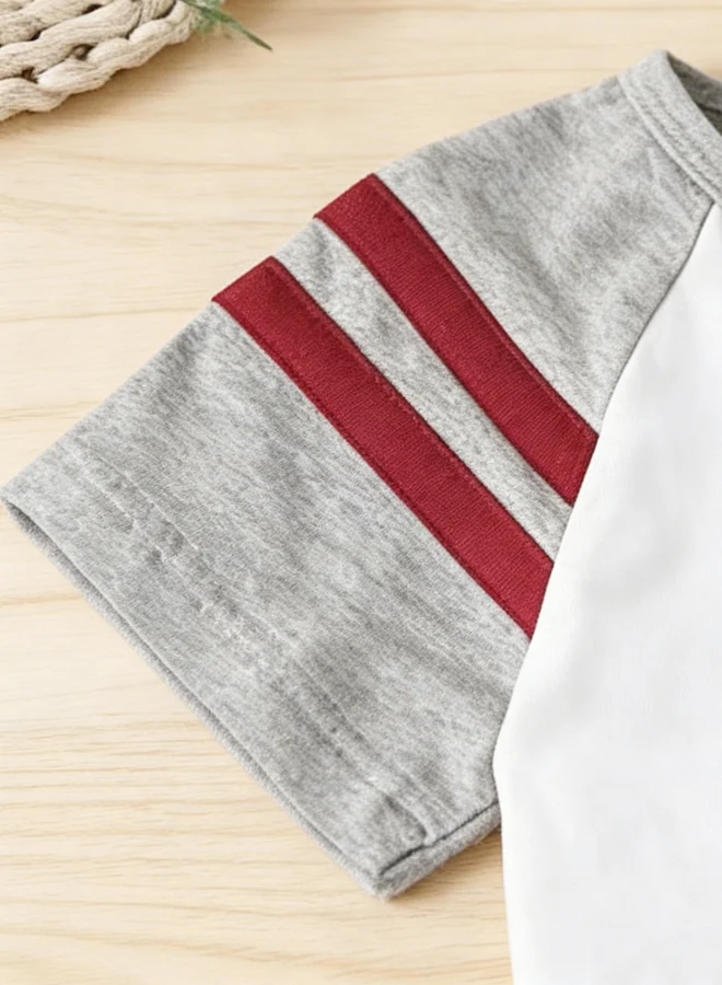 Take Two Kids Striped Raglan Sleeve T-Shirt