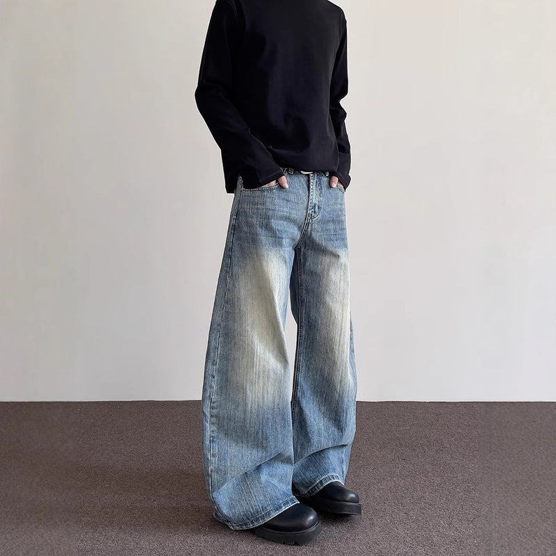 Unisex Casual Daily Denim Jeans - Image 3