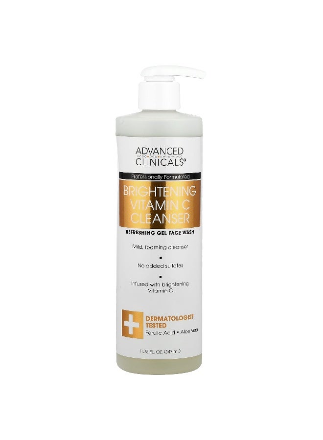 Advanced Clinicals Advanced Clinicals, Brightening Vitamin C Cleanser, 11.75 fl oz (347 ml)  - Image 1