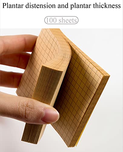 Gansita 630 pcs Lined Sticky Notepads, Self-Stick Notes Memo Pads Super Sticky Note Pads, to Do List Notepads for Reminders Meeting Office Home School Supplies, Strong Adhesive (White and Kraft Paper - Image 3