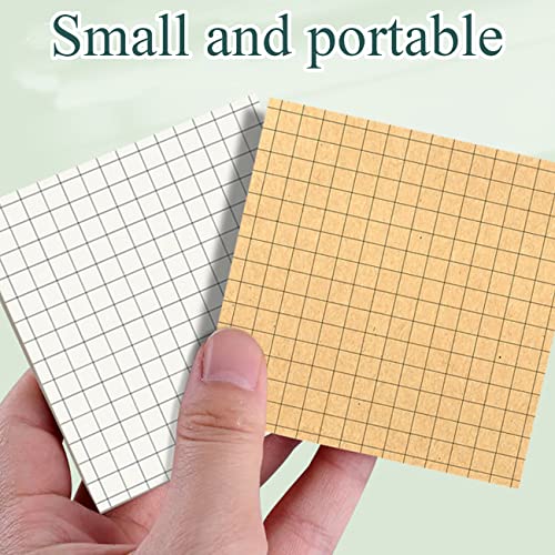 Gansita 630 pcs Lined Sticky Notepads, Self-Stick Notes Memo Pads Super Sticky Note Pads, to Do List Notepads for Reminders Meeting Office Home School Supplies, Strong Adhesive (White and Kraft Paper - Image 5