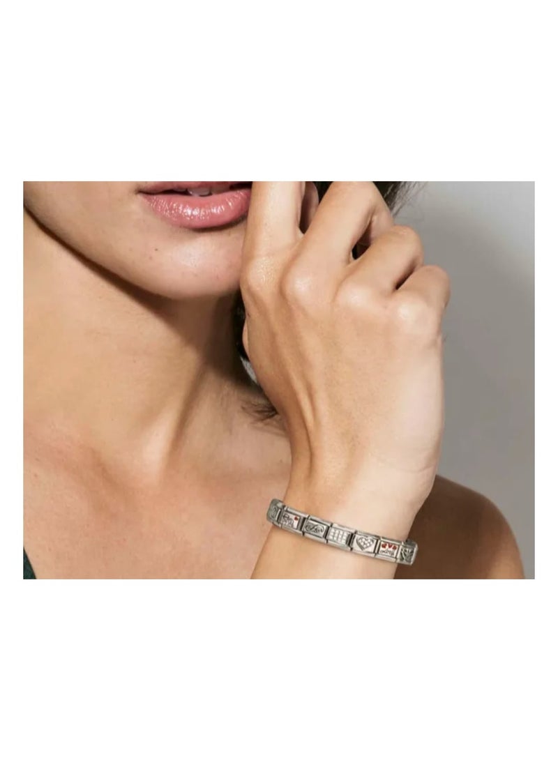 Luxuria A football-themed Italian bracelet charm with a black dial, compatible with Italian charm bracelets. Charm, attachable link. - Image 2