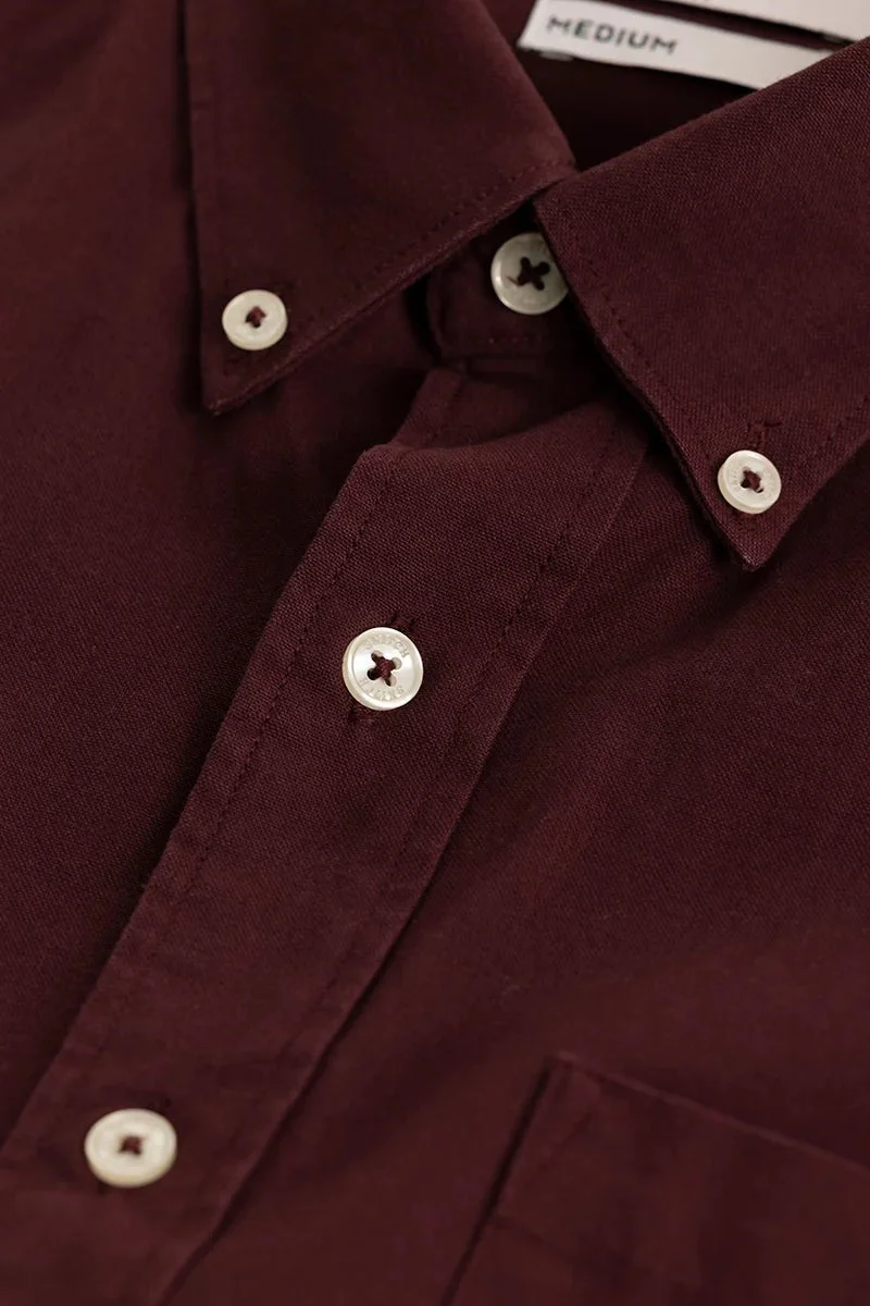 SNITCH Shirtolo Plain Maroon Shirt