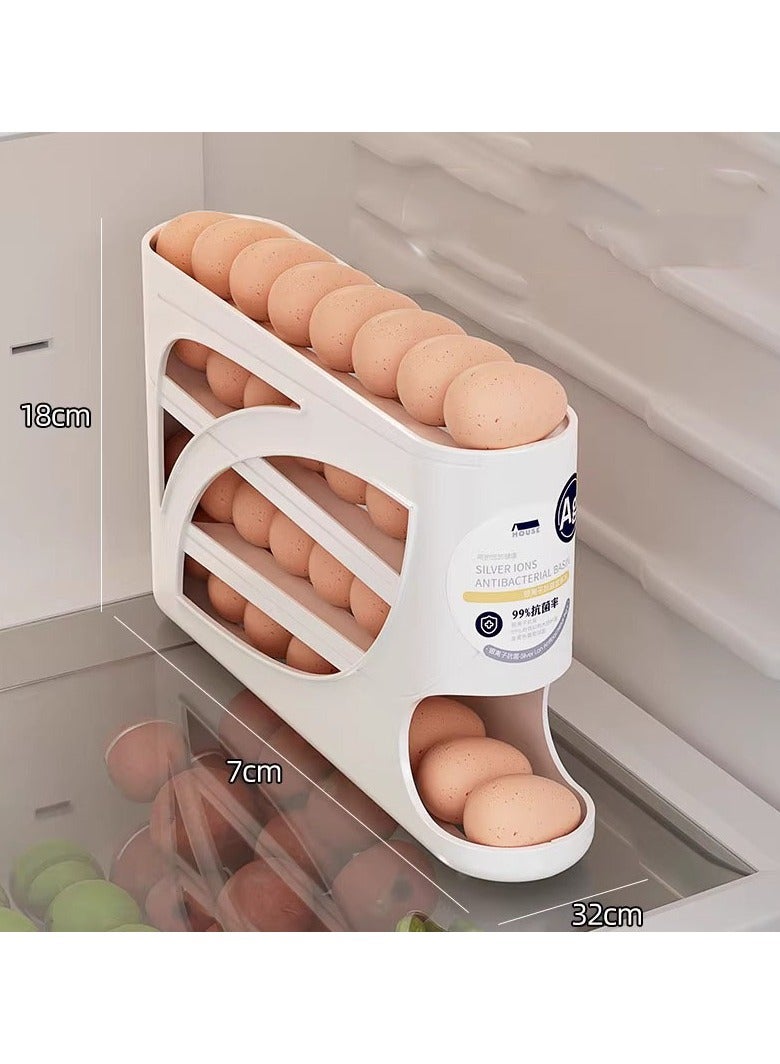 New Sliding Egg Holder - 4-Layer Large Capacity Automatic Egg Roller