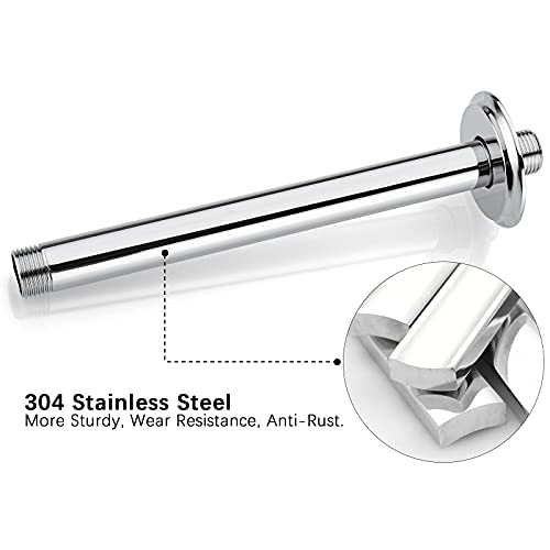 Anpean 8 Inch Shower Arm and Flange Polished Chrome, Ceiling Mounted Shower Arm for Rain Shower Head - Image 5