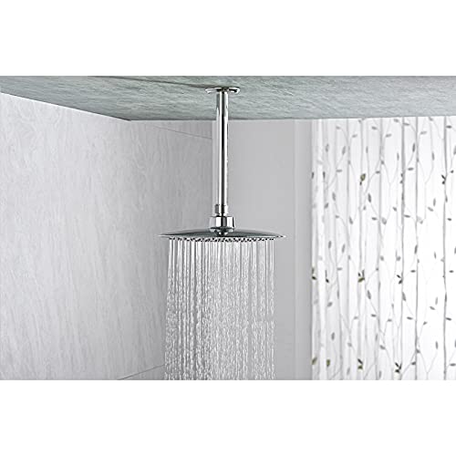 Anpean 8 Inch Shower Arm and Flange Polished Chrome, Ceiling Mounted Shower Arm for Rain Shower Head - Image 2