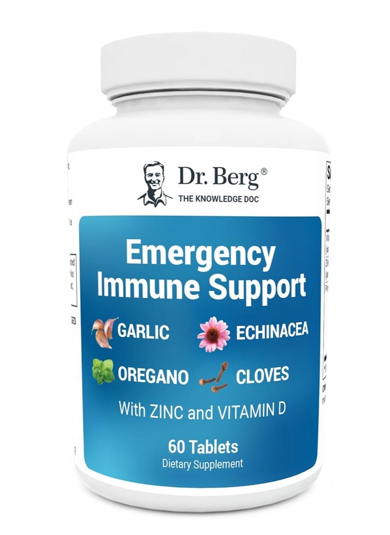 Dr. Berg Nutritional - Emergency Immune Support 2,000 IUs of Vitamin D & 10mg of Zinc - 60 Tabs - Image 1