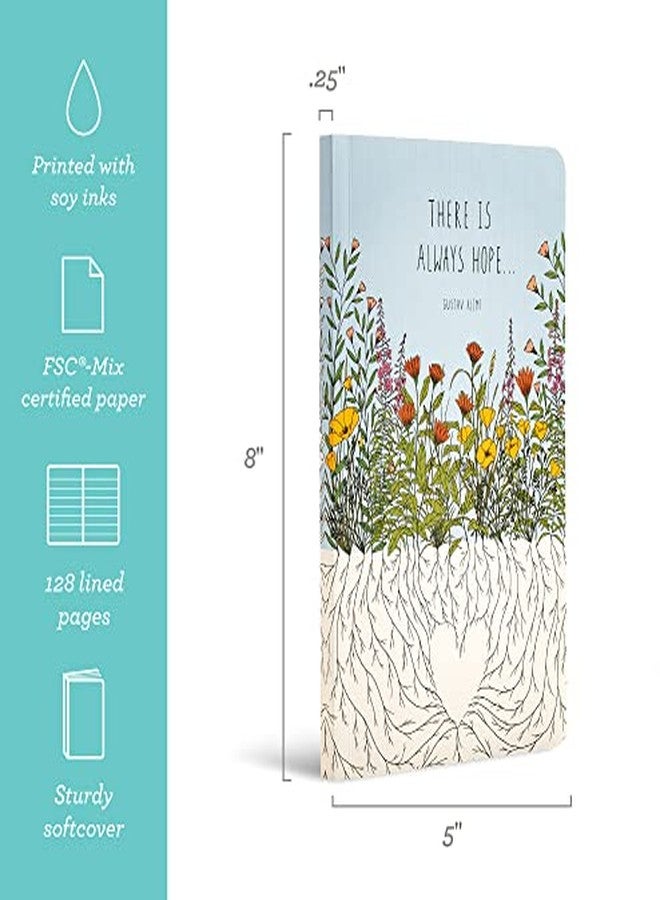 كومبينديوم مفكرة بغلاف ورقي - الأمل موجود دائمًا... - مفكرة للكتابة الآن، تحتوي على 128 صفحة مسطرة، 5 بوصات عرضًا × 8 بوصات ارتفاعًا - Image 2