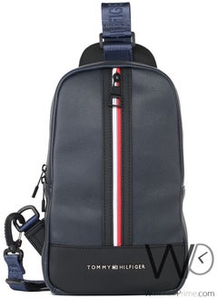 Tommy Hilfiger Plus Leather Tommy Hilfiger Crossbody Sling Navy Blue Bag For Men  - Image 2