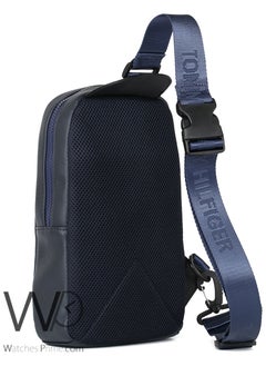 Tommy Hilfiger Plus Leather Tommy Hilfiger Crossbody Sling Navy Blue Bag For Men  - Image 4